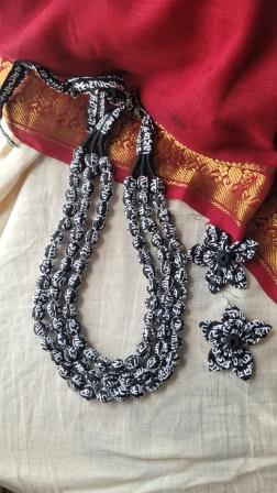 fabric necklace