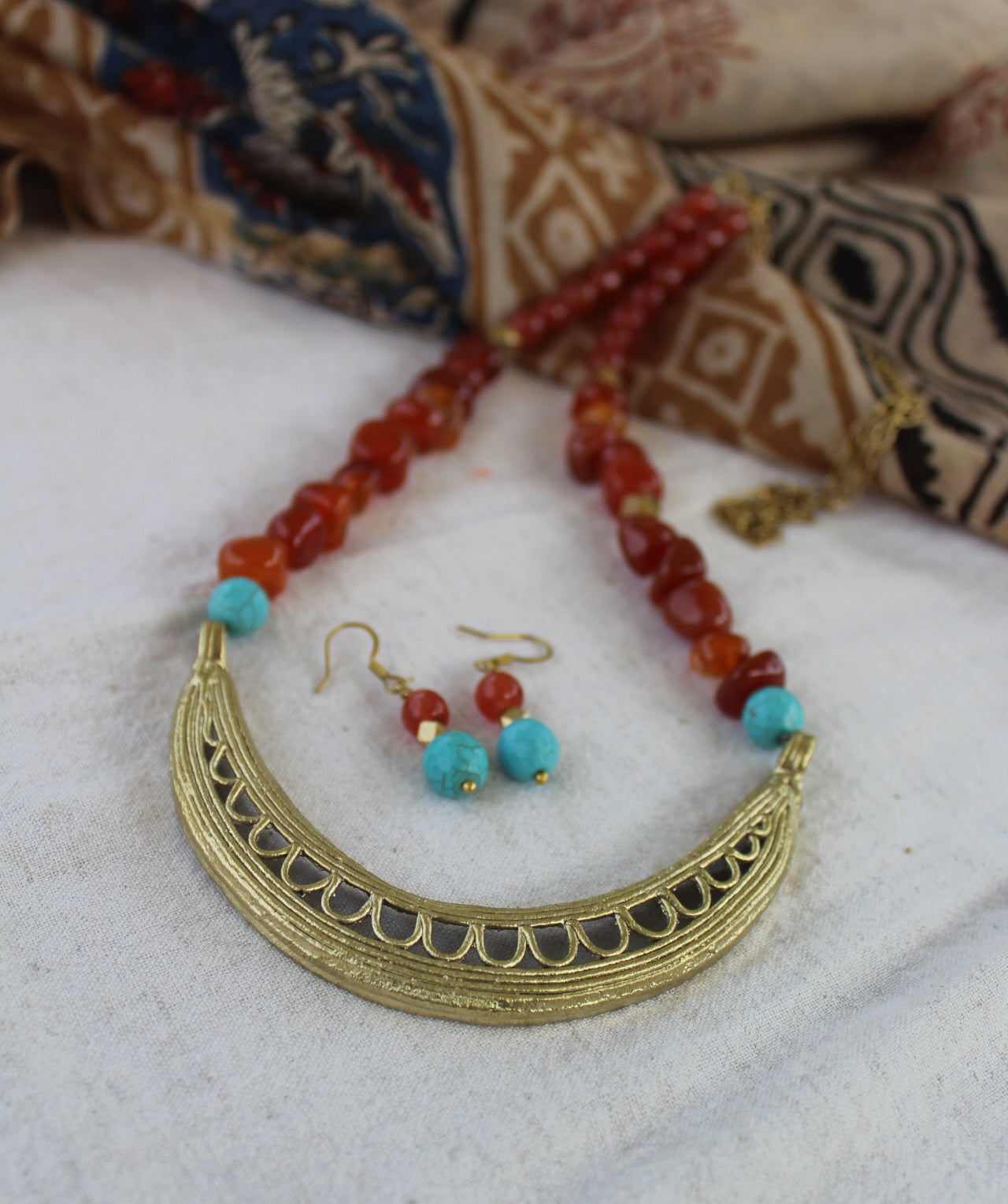 brass dhokra tribal jewelry