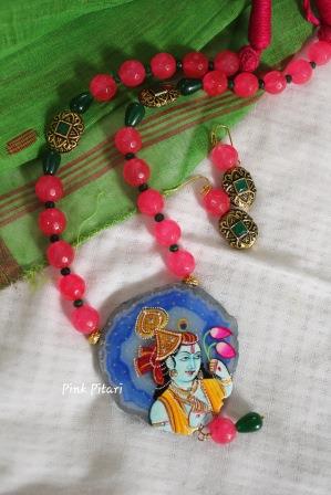 Lord Krishna Pendant Set