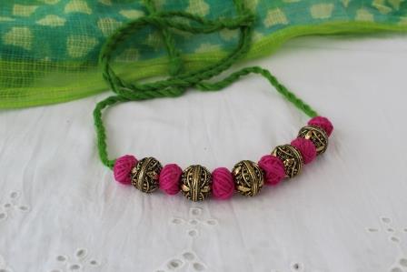 Golden Beads neckpiece