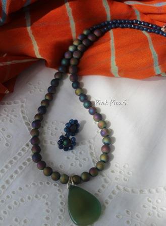 Druzy set with pendant
