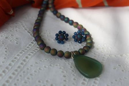 Druzy set with pendant