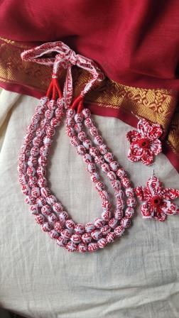 fabric necklace