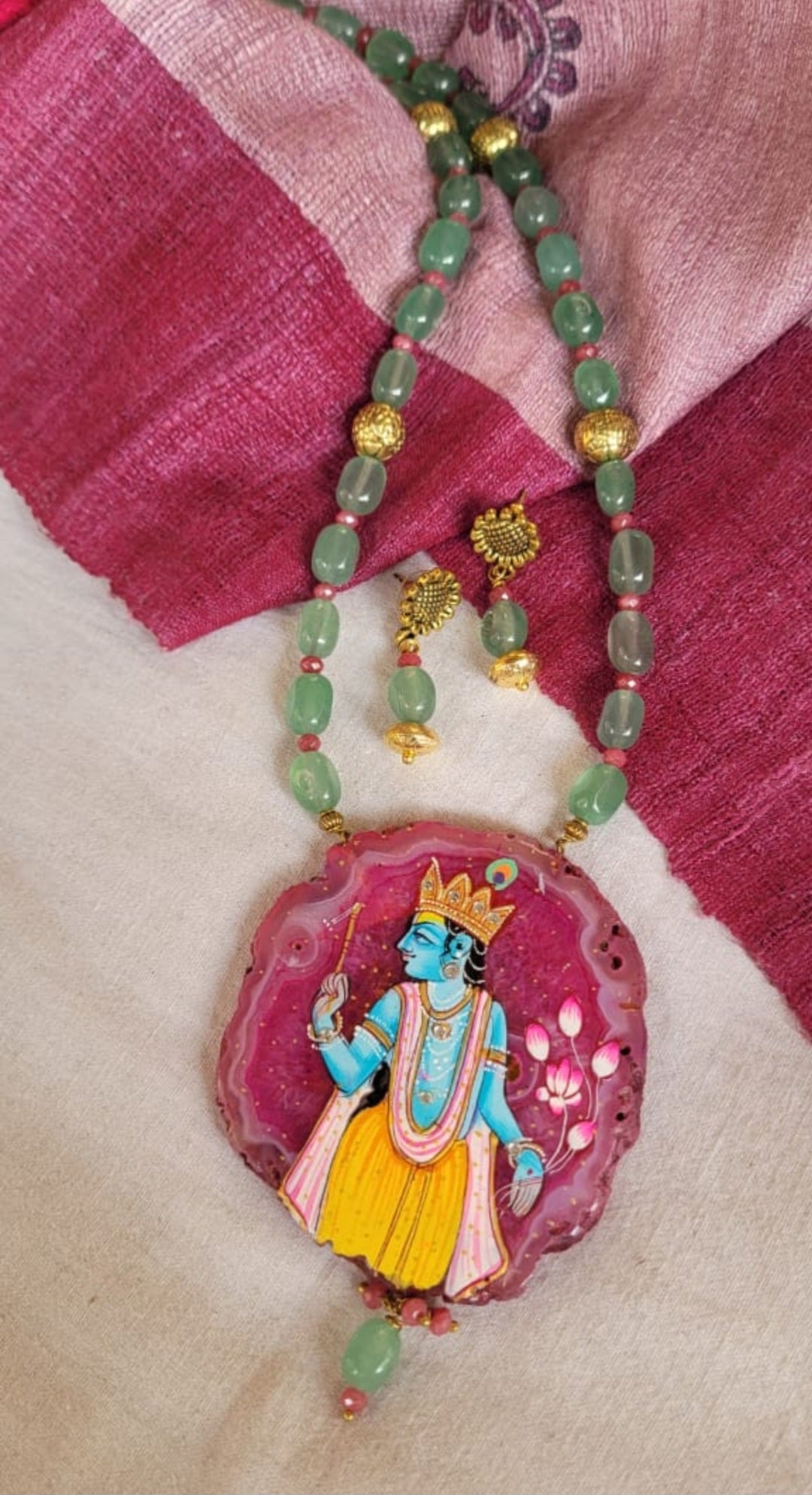 handmade bead jewelry set