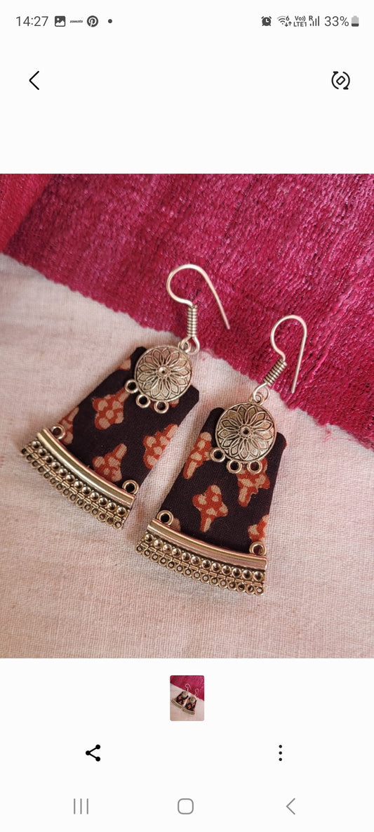 Apsara Fabric Earrings