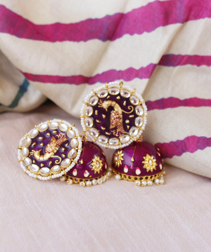 peacock earrings