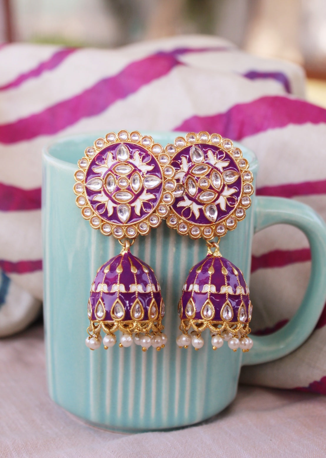 enamel earrngs