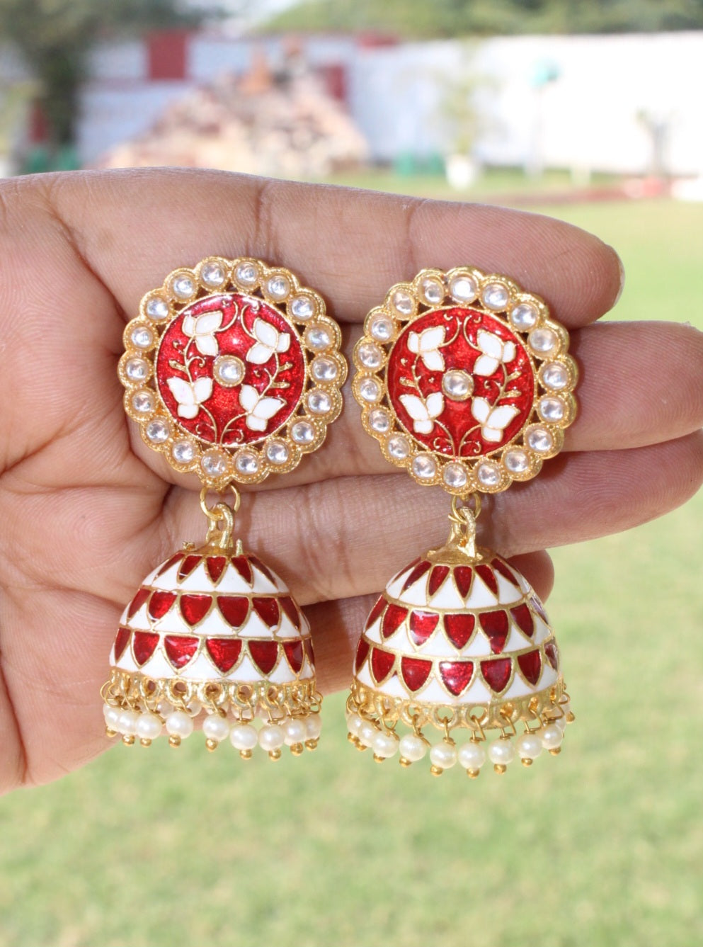 stud jhumka