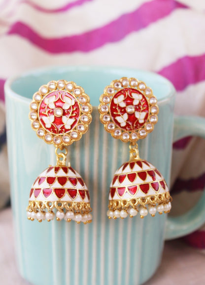 enamel jhumka