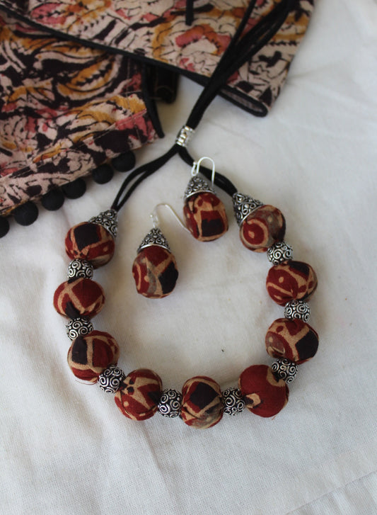 ajrakh fabric jewelry