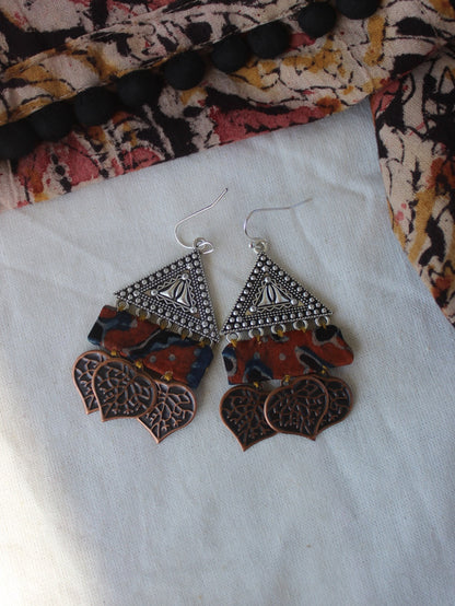 fabric earrings