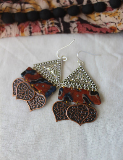 modal silk earrings