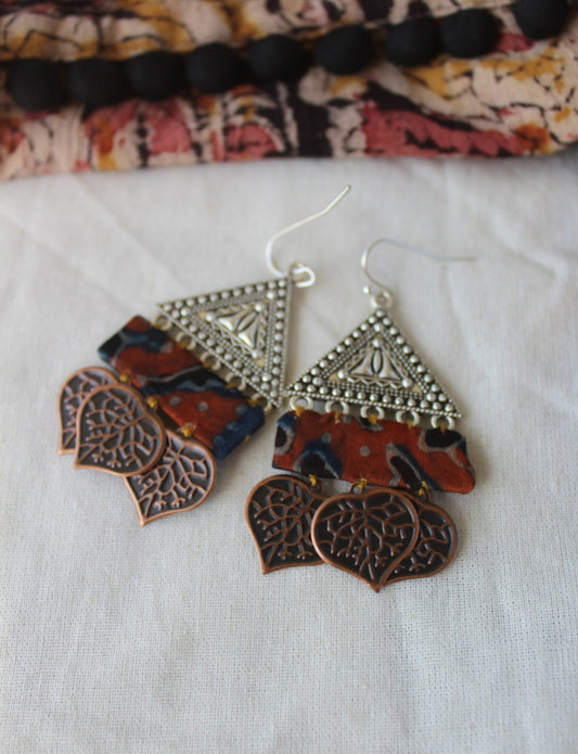 modal silk earrings