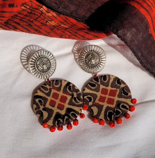 fabric earrings