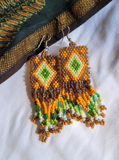 Geometry Handmade  Earrings Multicolor