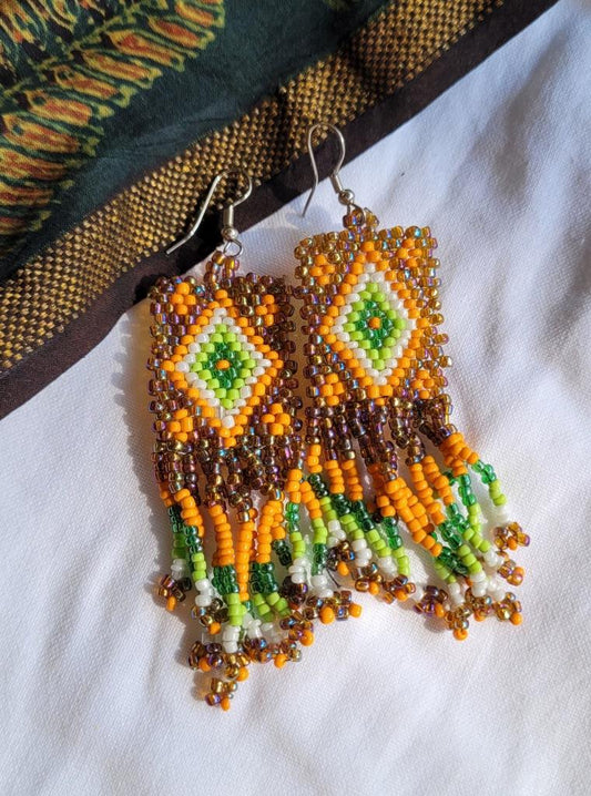 Geometry Handmade  Earrings Multicolor