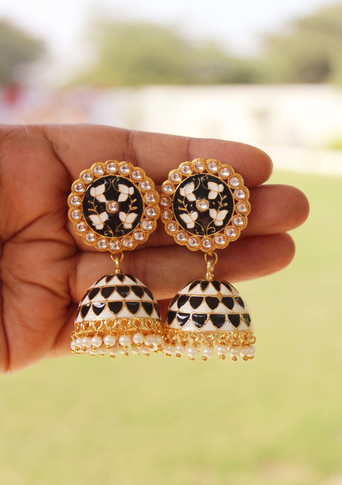 enamel earrings