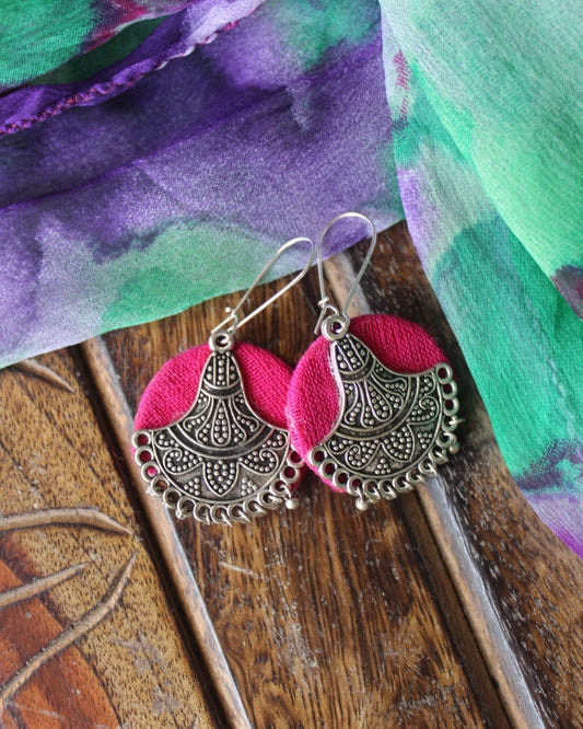 fabric earrings